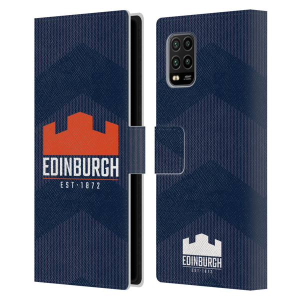 Edinburgh Rugby Graphics Lines Leather Book Wallet Case Cover For Xiaomi Mi 10 Lite 5G