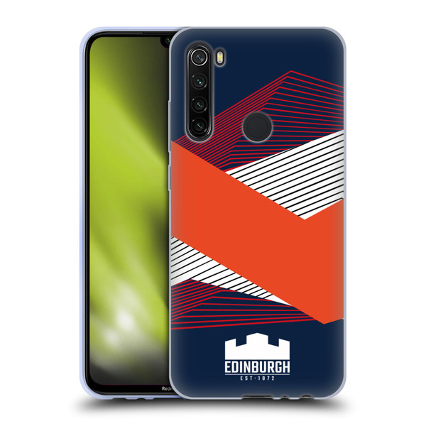 Edinburgh Rugby Graphics Shapes Soft Gel Case for Xiaomi Redmi Note 8T