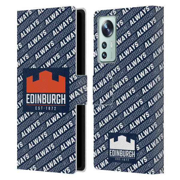 Edinburgh Rugby Graphics Logo Pattern Leather Book Wallet Case Cover For Xiaomi 12