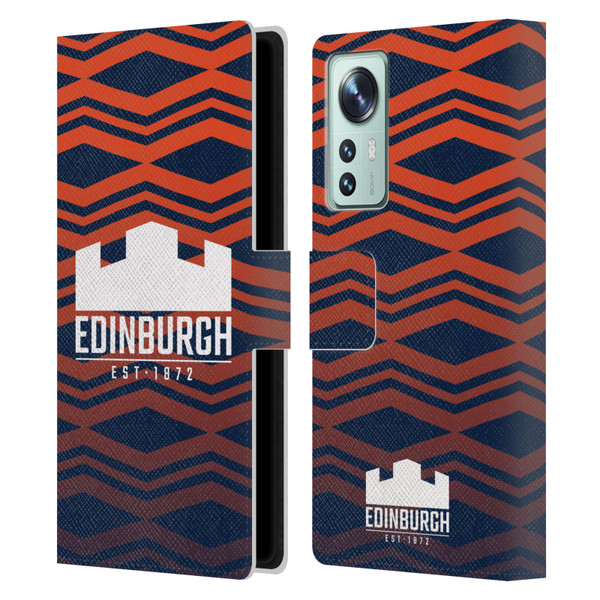Edinburgh Rugby Graphics Pattern Gradient Leather Book Wallet Case Cover For Xiaomi 12