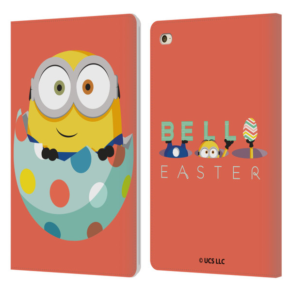 Minions Rise of Gru(2021) Easter 2021 Bob Egg Leather Book Wallet Case Cover For Apple iPad mini 4