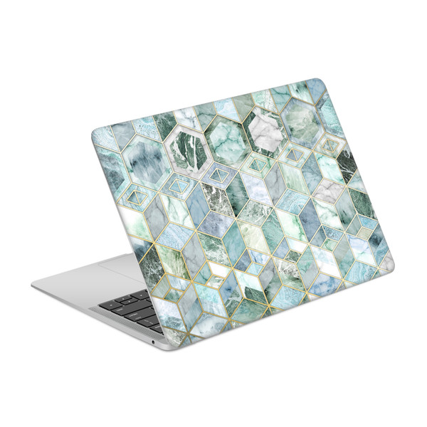Micklyn Le Feuvre Marble Patterns Jade Honeycomb Vinyl Sticker Skin Decal Cover for Apple MacBook Air 13.3" A1932/A2179