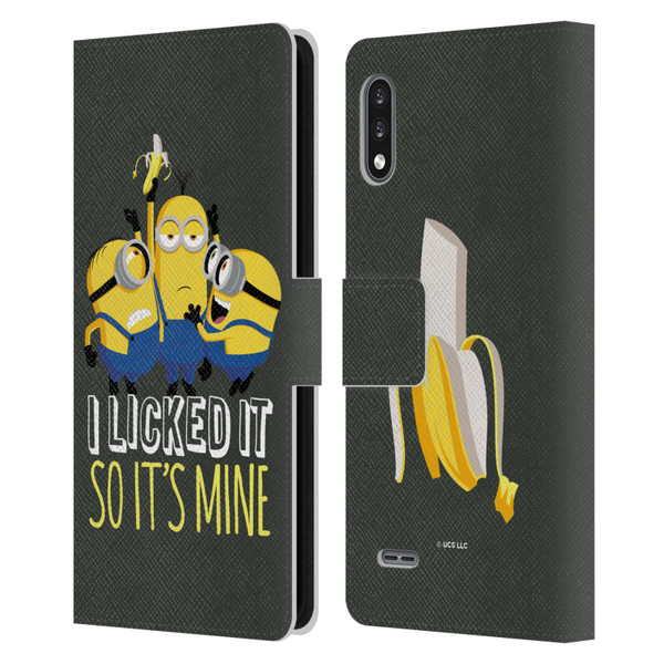 Minions Rise of Gru(2021) Humor Banana Leather Book Wallet Case Cover For LG K22