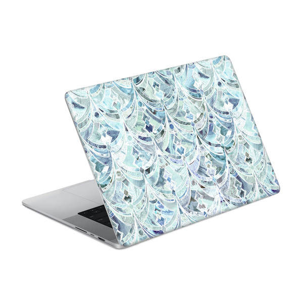Micklyn Le Feuvre Marble Patterns Ice And Diamonds Art Deco Pattern Vinyl Sticker Skin Decal Cover for Apple MacBook Pro 16" A2485