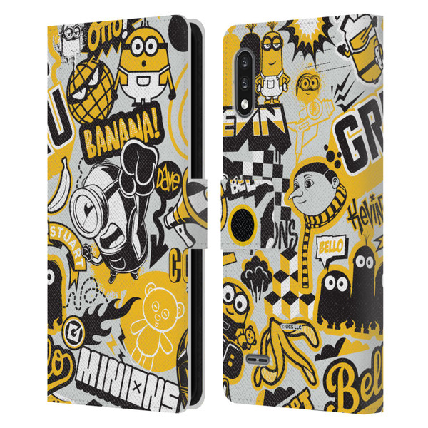 Minions Rise of Gru(2021) Iconic Mayhem Pattern 1 Leather Book Wallet Case Cover For LG K22