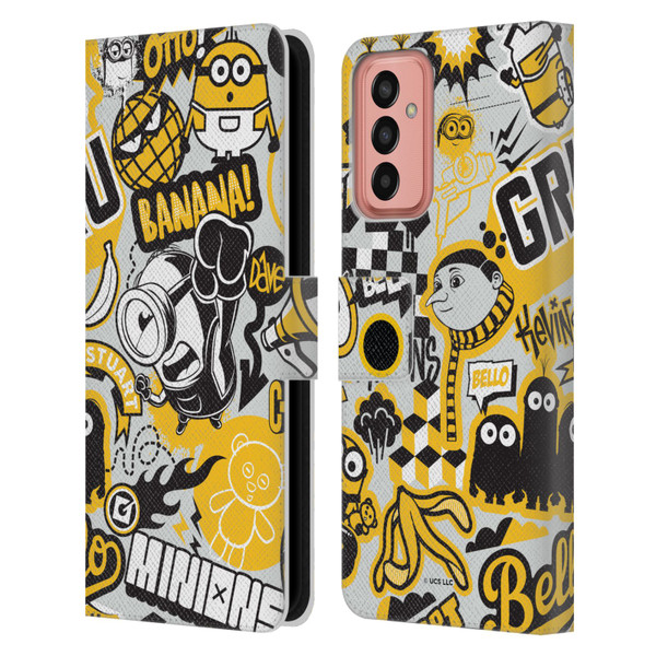 Minions Rise of Gru(2021) Iconic Mayhem Pattern 1 Leather Book Wallet Case Cover For Samsung Galaxy M13 (2022)