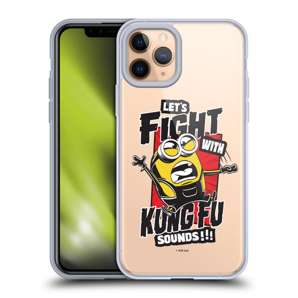 Minions Rise of Gru(2021) Asian Comic Art Kung Fu Soft Gel Case for Apple iPhone 11 Pro