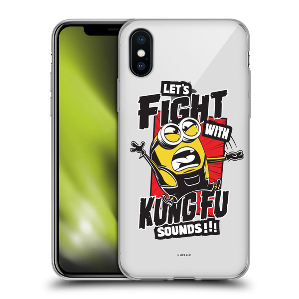 Minions Rise of Gru(2021) Asian Comic Art Kung Fu Soft Gel Case for Apple iPhone X / iPhone XS