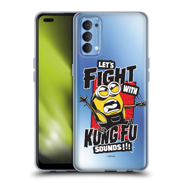 Minions Rise of Gru(2021) Asian Comic Art Kung Fu Soft Gel Case for OPPO Reno 4 5G