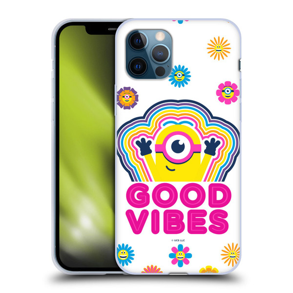 Minions Rise of Gru(2021) Day Tripper Good Vibes Soft Gel Case for Apple iPhone 12 / iPhone 12 Pro