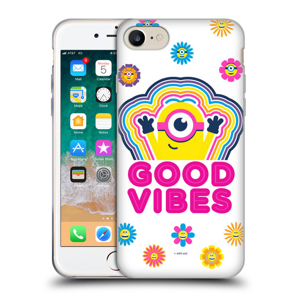 Minions Rise of Gru(2021) Day Tripper Good Vibes Soft Gel Case for Apple iPhone 7 / 8 / SE 2020 & 2022