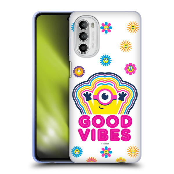 Minions Rise of Gru(2021) Day Tripper Good Vibes Soft Gel Case for Motorola Moto G52