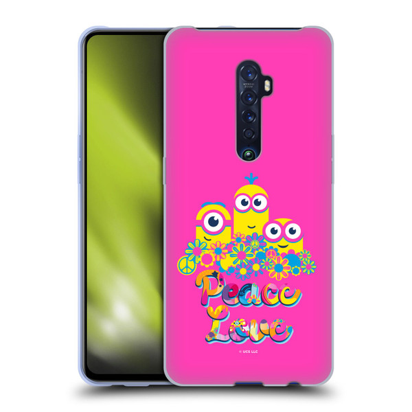 Minions Rise of Gru(2021) Day Tripper Peace Soft Gel Case for OPPO Reno 2