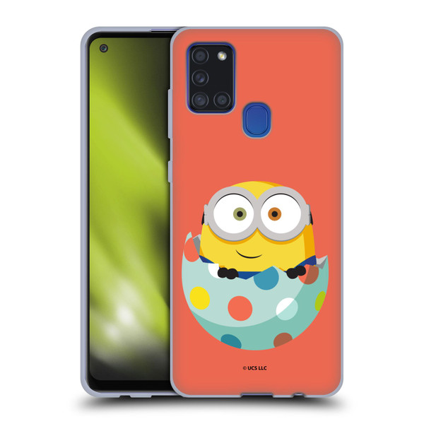 Minions Rise of Gru(2021) Easter 2021 Bob Egg Soft Gel Case for Samsung Galaxy A21s (2020)