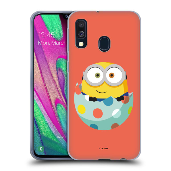 Minions Rise of Gru(2021) Easter 2021 Bob Egg Soft Gel Case for Samsung Galaxy A40 (2019)