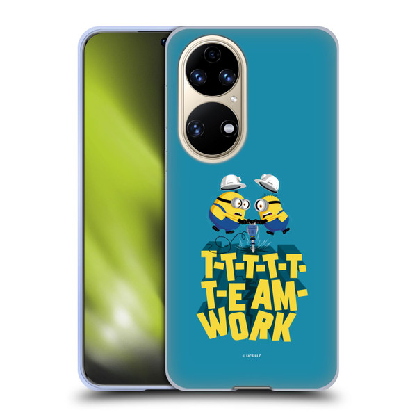 Minions Rise of Gru(2021) Graphics Teamwork Soft Gel Case for Huawei P50