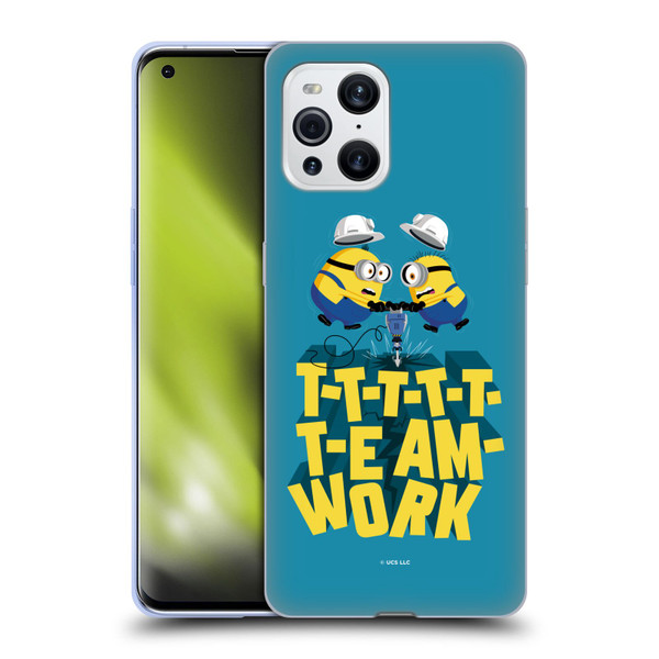 Minions Rise of Gru(2021) Graphics Teamwork Soft Gel Case for OPPO Find X3 / Pro