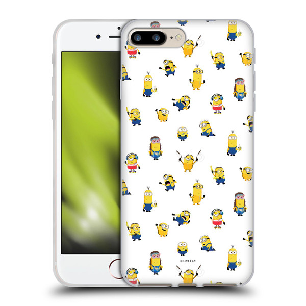 Minions Rise of Gru(2021) Humor Costume Pattern Soft Gel Case for Apple iPhone 7 Plus / iPhone 8 Plus