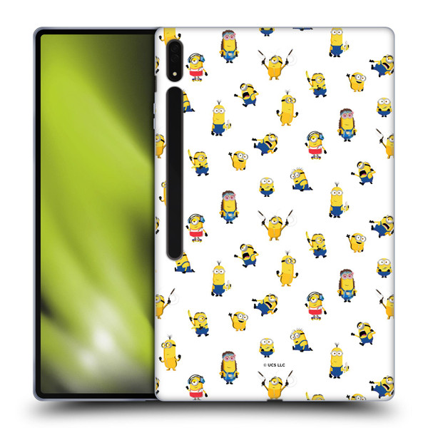 Minions Rise of Gru(2021) Humor Costume Pattern Soft Gel Case for Samsung Galaxy Tab S8 Ultra