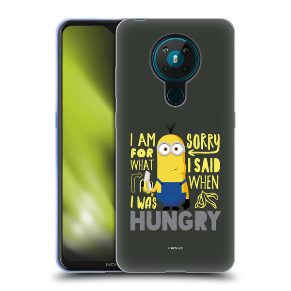 Minions Rise of Gru(2021) Humor Hungry Soft Gel Case for Nokia 5.3