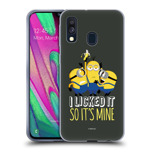 Minions Rise of Gru(2021) Humor Banana Soft Gel Case for Samsung Galaxy A40 (2019)