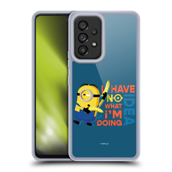 Minions Rise of Gru(2021) Humor No Idea Soft Gel Case for Samsung Galaxy A53 5G (2022)