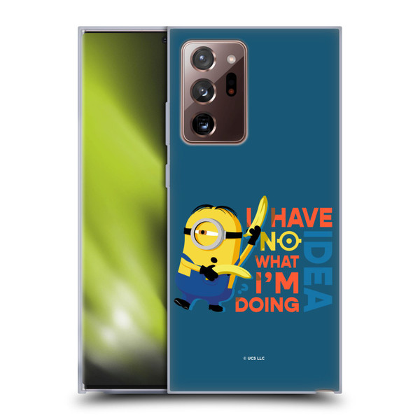 Minions Rise of Gru(2021) Humor No Idea Soft Gel Case for Samsung Galaxy Note20 Ultra / 5G