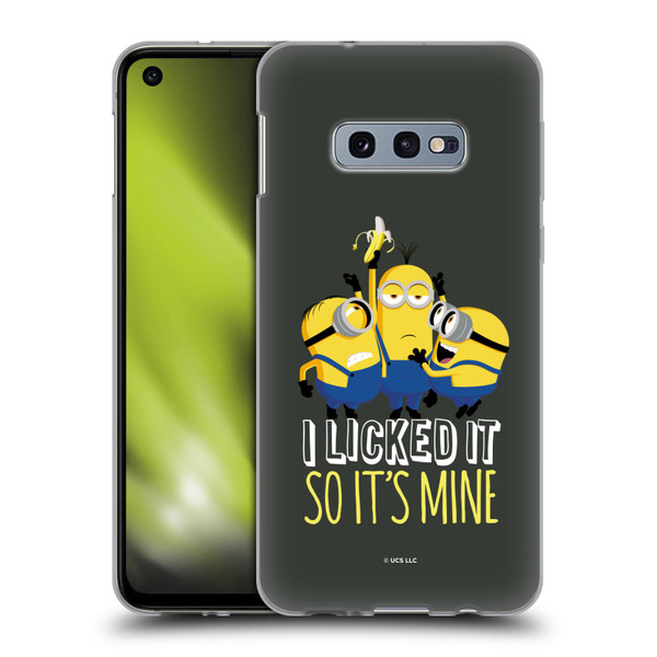 Minions Rise of Gru(2021) Humor Banana Soft Gel Case for Samsung Galaxy S10e