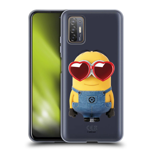 Minions Rise of Gru(2021) Valentines 2021 Heart Glasses Soft Gel Case for HTC Desire 21 Pro 5G