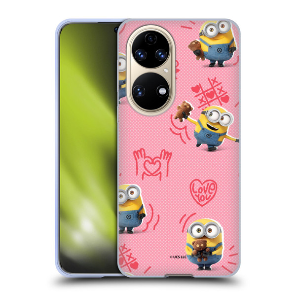 Minions Rise of Gru(2021) Valentines 2021 Bob Pattern Soft Gel Case for Huawei P50