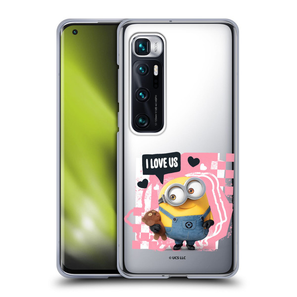 Minions Rise of Gru(2021) Valentines 2021 Bob Loves Bear Soft Gel Case for Xiaomi Mi 10 Ultra 5G
