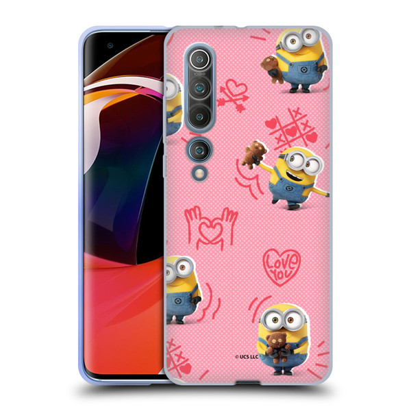 Minions Rise of Gru(2021) Valentines 2021 Bob Pattern Soft Gel Case for Xiaomi Mi 10 5G / Mi 10 Pro 5G