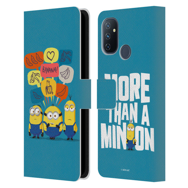 Minions Rise of Gru(2021) Graphics Speech Bubbles Leather Book Wallet Case Cover For OnePlus Nord N100