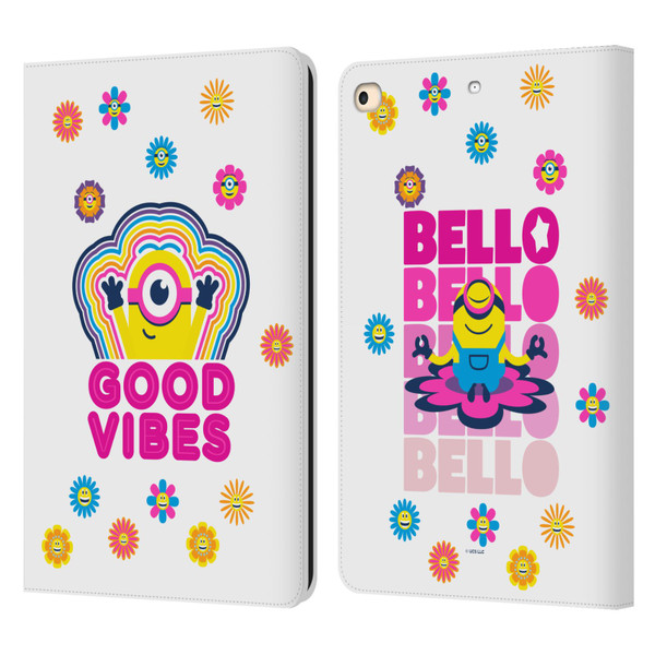 Minions Rise of Gru(2021) Day Tripper Good Vibes Leather Book Wallet Case Cover For Apple iPad 9.7 2017 / iPad 9.7 2018