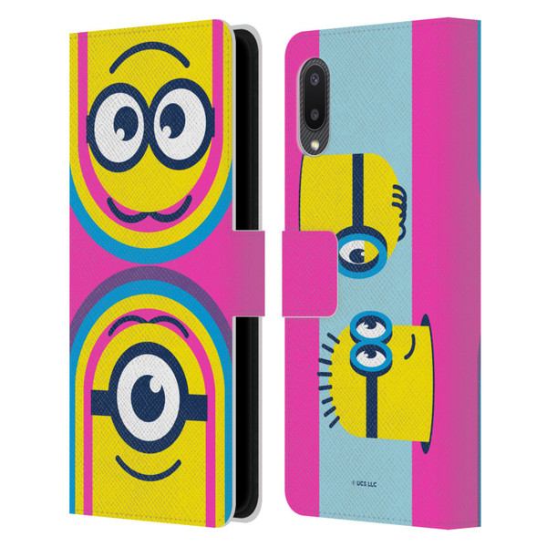 Minions Rise of Gru(2021) Day Tripper Face Leather Book Wallet Case Cover For Samsung Galaxy A02/M02 (2021)