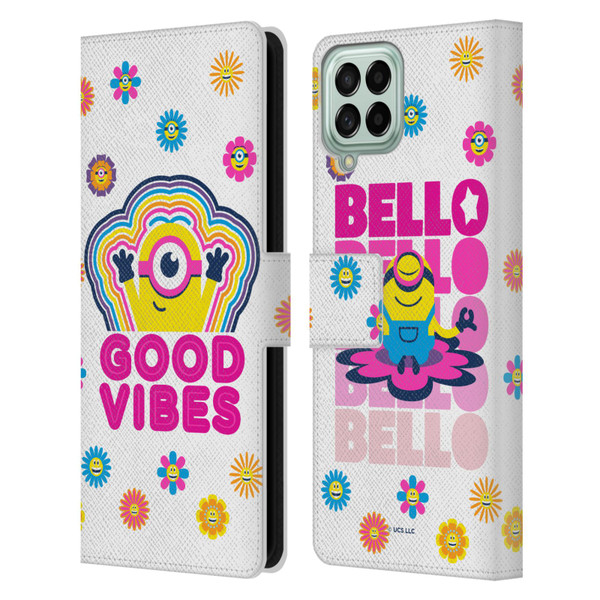 Minions Rise of Gru(2021) Day Tripper Good Vibes Leather Book Wallet Case Cover For Samsung Galaxy M33 (2022)