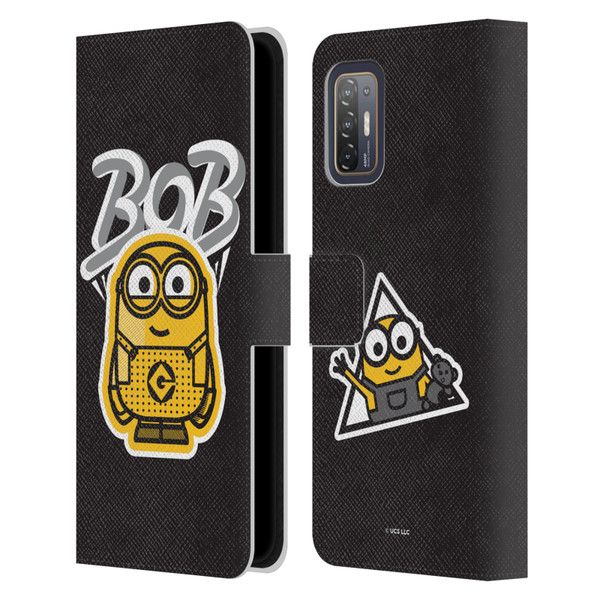 Minions Rise of Gru(2021) Iconic Mayhem Bob Leather Book Wallet Case Cover For HTC Desire 21 Pro 5G
