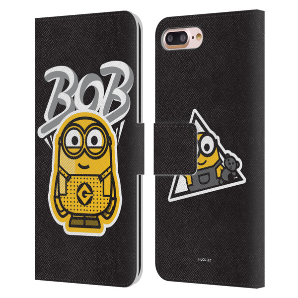 Minions Rise of Gru(2021) Iconic Mayhem Bob Leather Book Wallet Case Cover For Apple iPhone 7 Plus / iPhone 8 Plus