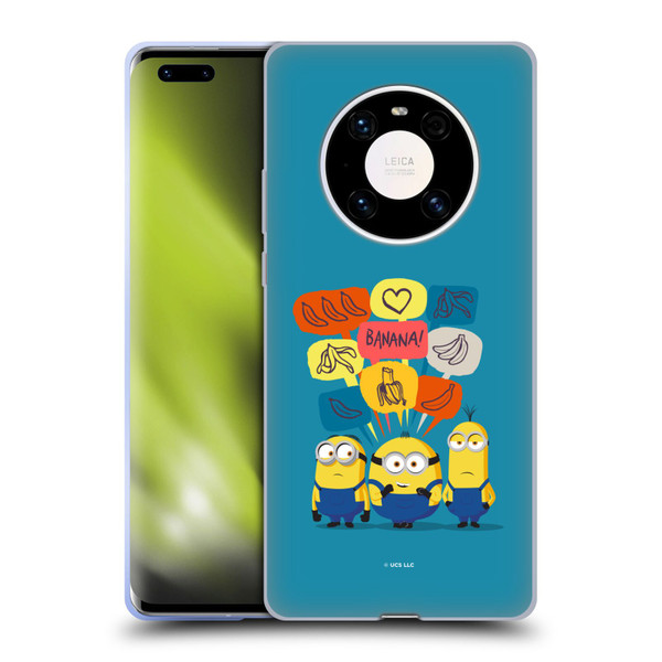 Minions Rise of Gru(2021) Graphics Speech Bubbles Soft Gel Case for Huawei Mate 40 Pro 5G