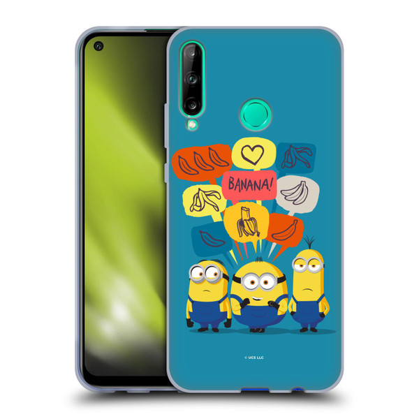 Minions Rise of Gru(2021) Graphics Speech Bubbles Soft Gel Case for Huawei P40 lite E