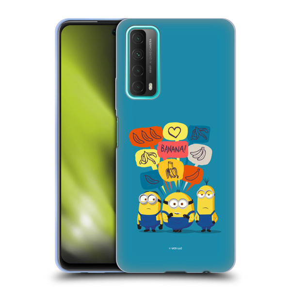 Minions Rise of Gru(2021) Graphics Speech Bubbles Soft Gel Case for Huawei P Smart (2021)