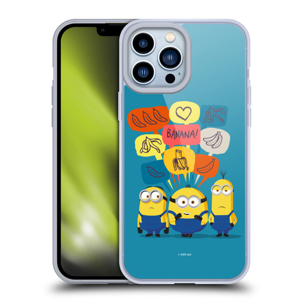 Minions Rise of Gru(2021) Graphics Speech Bubbles Soft Gel Case for Apple iPhone 13 Pro Max