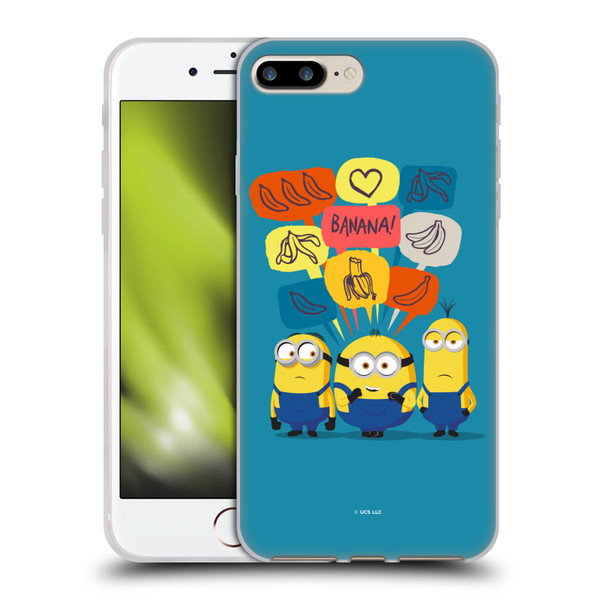 Minions Rise of Gru(2021) Graphics Speech Bubbles Soft Gel Case for Apple iPhone 7 Plus / iPhone 8 Plus