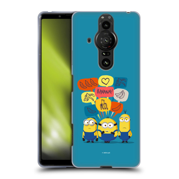 Minions Rise of Gru(2021) Graphics Speech Bubbles Soft Gel Case for Sony Xperia Pro-I