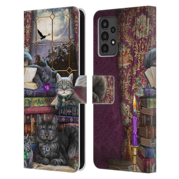 Brigid Ashwood Cats Storytime Cats And Books Leather Book Wallet Case Cover For Samsung Galaxy A13 (2022)