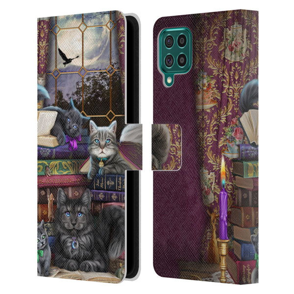 Brigid Ashwood Cats Storytime Cats And Books Leather Book Wallet Case Cover For Samsung Galaxy F62 (2021)