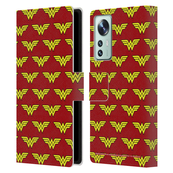 Wonder Woman DC Comics Logos Pattern Leather Book Wallet Case Cover For Xiaomi 12