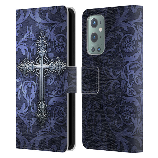 Brigid Ashwood Crosses Gothic Leather Book Wallet Case Cover For OnePlus 9