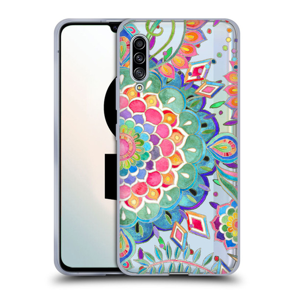 Micklyn Le Feuvre Mandala 5 Colour Celebration Soft Gel Case for Samsung Galaxy A90 5G (2019)