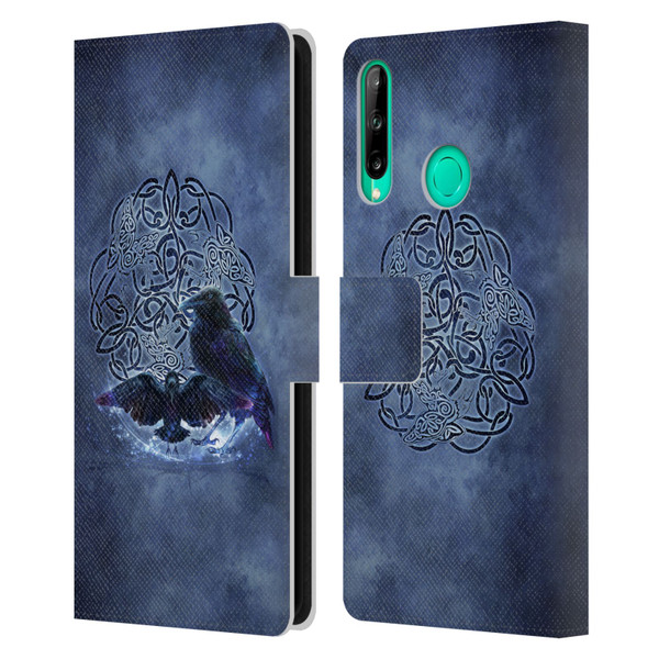 Brigid Ashwood Celtic Wisdom Raven Leather Book Wallet Case Cover For Huawei P40 lite E